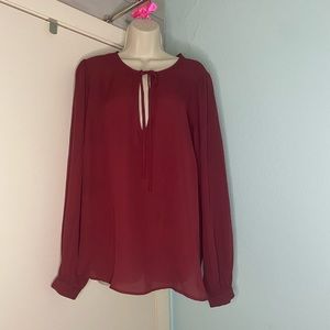 Forever 21 burgundy blouse